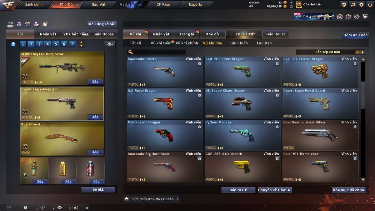shop acc cf uy tin gia re